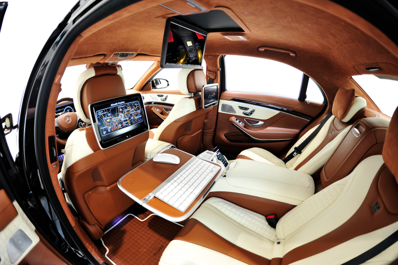 Illustration for article titled This Twin-Turbo, Mac-Equipped Mercedes Luxury Sedan Is A 'Land Jet'